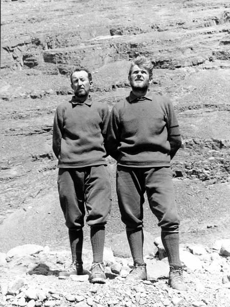 Ritratto di gruppo - Alpinisti - Bich, Jean - Pession, Pierino - Patagonia cilena - Provincia di Ultima Esperanza - Ande patagoniche - Massiccio del Paine