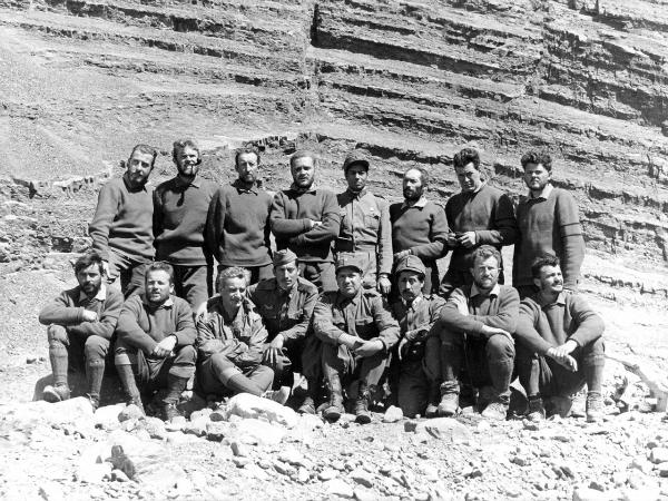 Ritratto di gruppo - Alpinisti - Bich, Jean - Barmasse, Gino - Carrel, Leonardo - Carrel, Marcello - Gobbi, Toni - Monzino, Guido - Monzino, Tullio - Nava, Piero - Pellissier, Camillo - Pession, Pacifico - Pession, Pierino