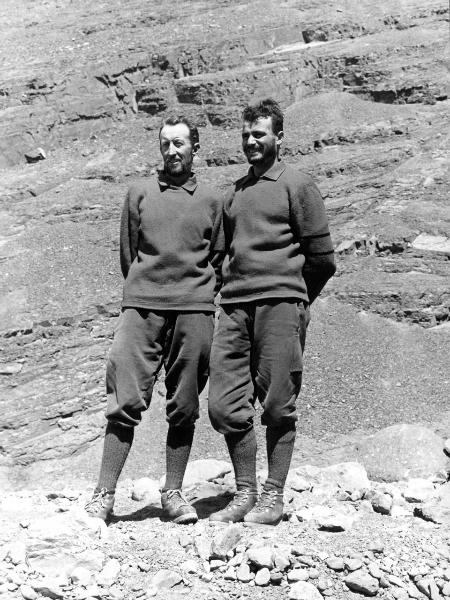 Ritratto di gruppo - Alpinisti - Bich, Jean - Carrel, Leonardo - Patagonia cilena - Provincia di Ultima Esperanza - Ande patagoniche - Massiccio del Paine