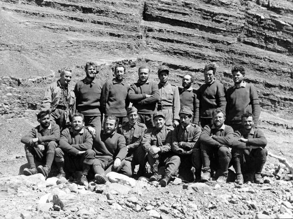 Ritratto di gruppo - Alpinisti - Bich, Jean - Barmasse, Gino - Carrel, Leonardo - Carrel, Marcello - Gobbi, Toni - Monzino, Guido - Monzino, Tullio - Nava, Piero - Pellissier, Camillo - Pession, Pacifico - Pession, Pierino