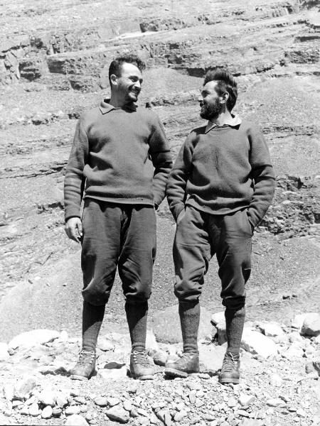 Ritratto di gruppo - Alpinisti - Carrel, Leonardo - Pellissier, Camillo - Patagonia cilena - Provincia di Ultima Esperanza - Ande patagoniche - Massiccio del Paine