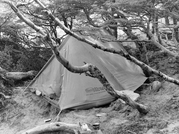 Patagonia cilena - Provincia di Ultima Esperanza - Ande patagoniche - Massiccio del Paine - Torri del Paine - Campo 2 - Tenda "Ettore Moretti"