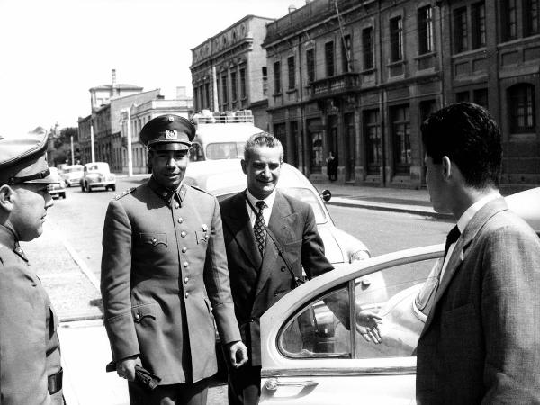 Ritratto di gruppo - Tenente - Aranda, Arturo - Medico - Covacevich, Emilio - Cile meridionale - Provincia di Magallanes - Punta Arenas