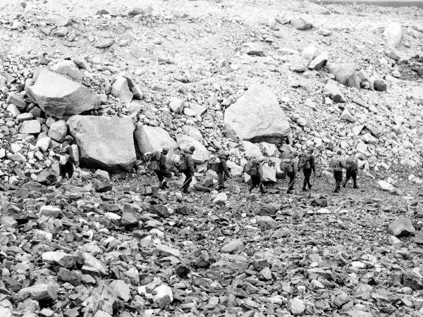 Patagonia cilena - Provincia di Ultima Esperanza - Ande patagoniche - Massiccio del Paine - Torri del Paine - Alpinisti