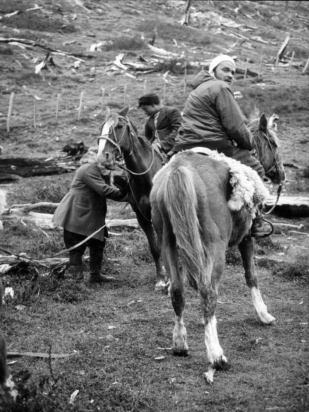 Ritratto - Uomo - Monzino, Guido - Patagonia cilena - Provincia di Ultima Esperanza - Ande patagoniche - Massiccio del Paine - Paine principale - Campo base - Cavallo