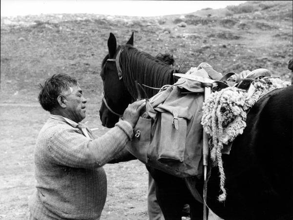 Ritratto - Uomo - Patagonia cilena - Provincia di Ultima Esperanza - Ande patagoniche - Puesto Pudeto? - Cavallo