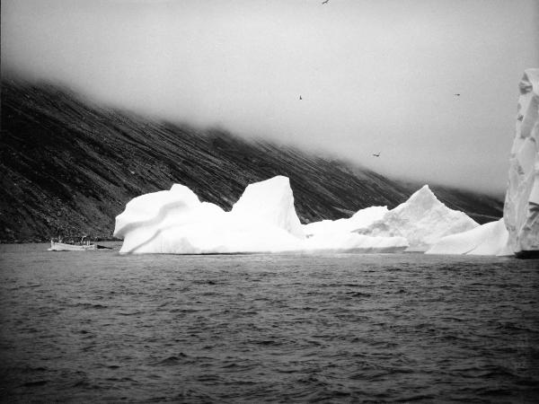 Groenlandia occidentale - Nord dell'Oceano Atlantico - Penisola di Akuliaruseq - Icebergs - Montagne - Peschereccio