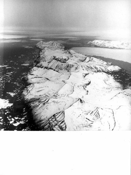 Groenlandia, veduta aerea, ghiacciaio, mare