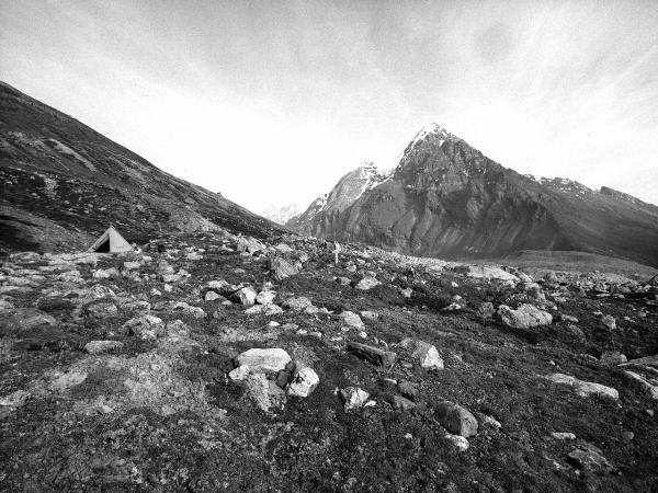 Groenlandia - Isole Menander - rocce- tenda