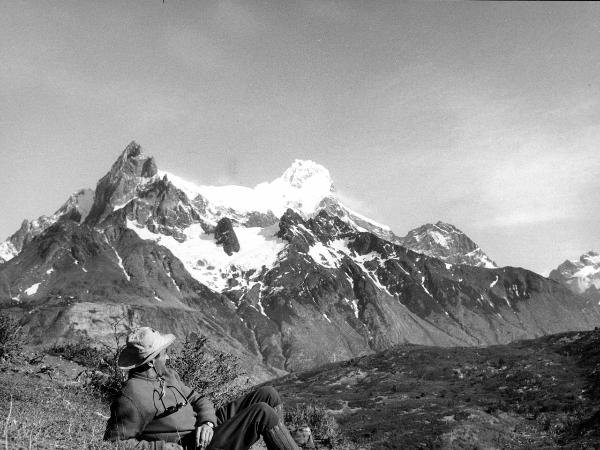 Patagonia cilena - Provincia di Ultima Esperanza - Ande patagoniche - Massiccio del Paine - Paine Centrale - Uomo