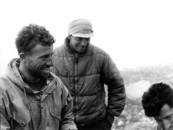 Ritratto di gruppo - Alpinisti - Pession, Pacifico - Patagonia cilena - Provincia di Ultima Esperanza - Ande patagoniche - Massiccio del Paine - Paine principale