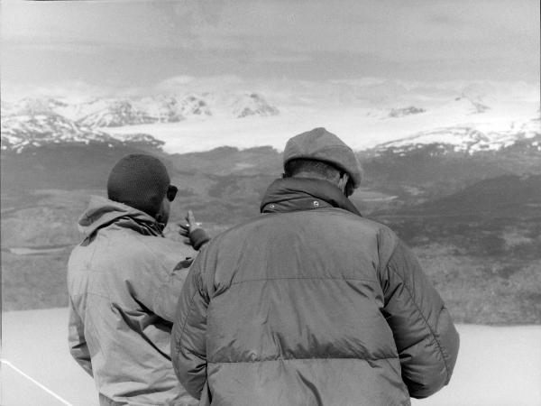 Patagonia cilena - Provincia di Ultima Esperanza - Ande patagoniche - Massiccio del Paine - Paine principale - Campo 2? - Ghiacciai - Uomini - Monzino, Guido