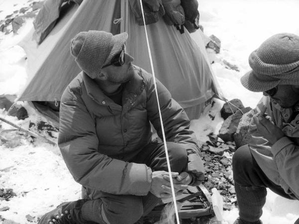 Ritratto - Uomo - Pession, Pacifico - Patagonia cilena - Provincia di Ultima Esperanza - Ande patagoniche - Massiccio del Paine - Paine principale - Campo 2?