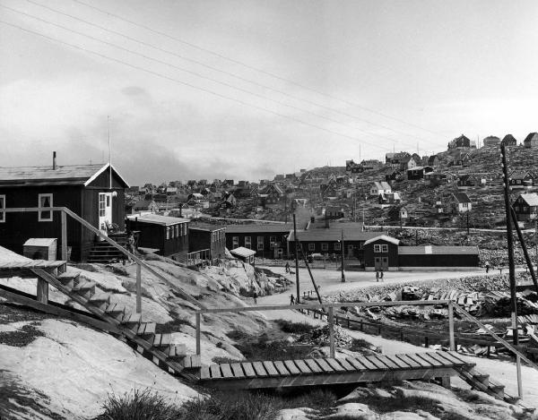 Groenlandia occidentale - Nord dell'Oceano Atlantico - Baia di Baffin - Comune di Qaasuitsup - Villaggio - Uummannaq - Case