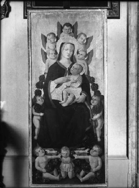 Dipinto - Madonna con Bambino e angeli - Nicolò Solimani - Mantova - Museo di Palazzo d'Arco