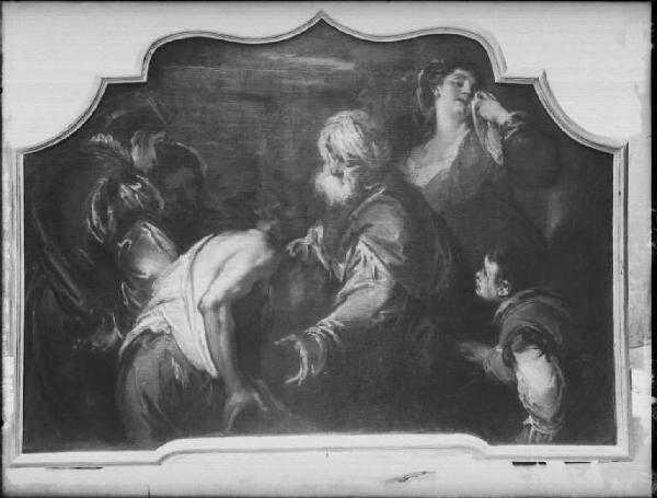 Dipinto - Cacciata di Esaù - Giuseppe Bazzani - Mantova - Chiesa di S. Maria della Carità