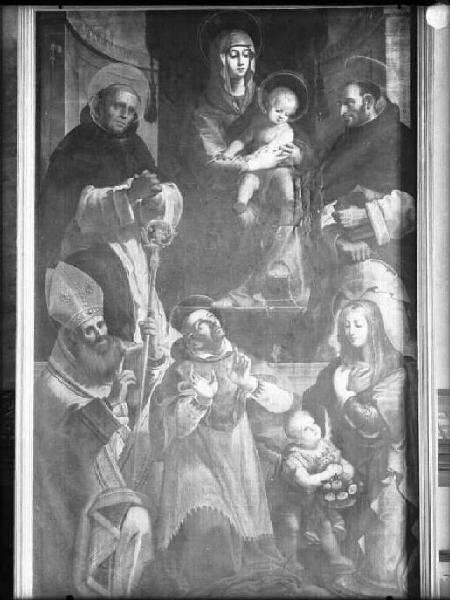 Dipinto - Madonna col Bambino e cinque santi - Mantova - Museo di Palazzo Ducale