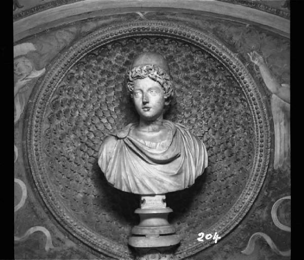 Scultura - Busto di Marco Aurelio giovane (?) - Mantova - Palazzo Ducale - Corte Nuova - Appartamento di Troia - Loggia dei Marmi