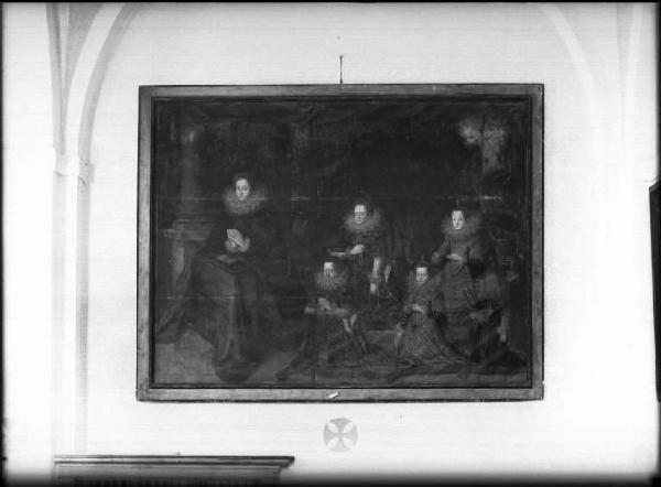 Dipinto - Bibiana di Pernstein con i figli - Frans Pourbus - Castiglione delle Stiviere - Collegio delle Vergini di Gesù