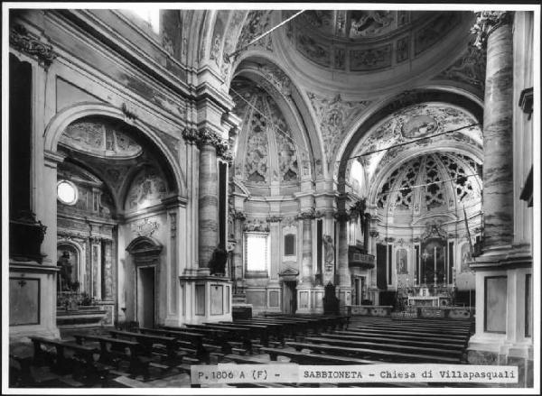 Villa Pasquali - Chiesa parrocchiale di S. Antonio Abate - Interno