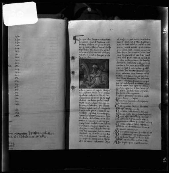 Mantova - Biblioteca Comunale - Historia ecclesiastica translata de greco in latinum per Cassiodorum - Pagina miniata