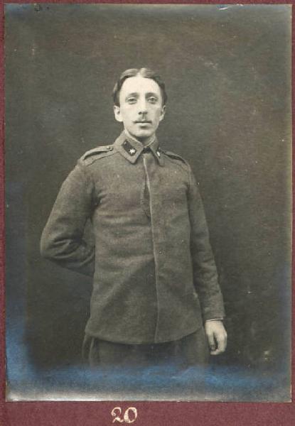 Prima Guerra Mondiale - Ritratto maschile - Militare - Appuntato Federico Lustig
