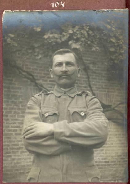 Prima Guerra Mondiale - Ritratto maschile - Militare - Soldato Stefano Klesic