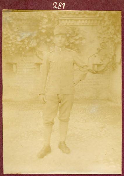 Prima Guerra Mondiale - Ritratto maschile - Militare - Soldato Ferd. Zidek