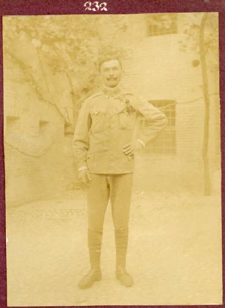 Prima Guerra Mondiale - Ritratto maschile - Militare - Soldato Nic. Stefanescu