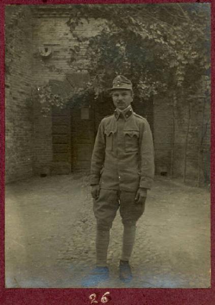 Prima Guerra Mondiale - Ritratto maschile - Militare - Appuntato Enrico Rabon