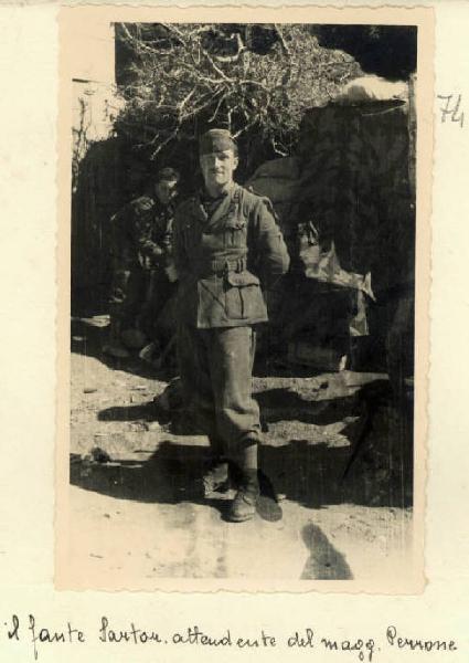 Seconda Guerra Mondiale - Ritratto maschile - Militare - Fante Sartor