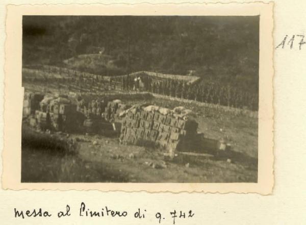 Chiaf - Cimitero di guerra - Celebrazione della messa