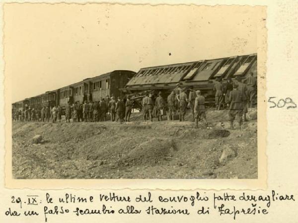 Zapresic - Treno deragliato