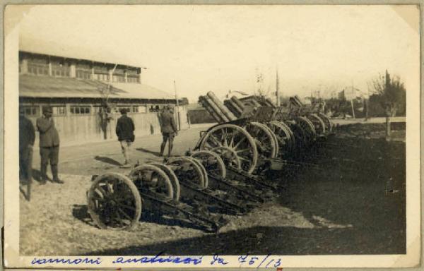 Prima guerra mondiale - Cannoni austriaci da 75/13