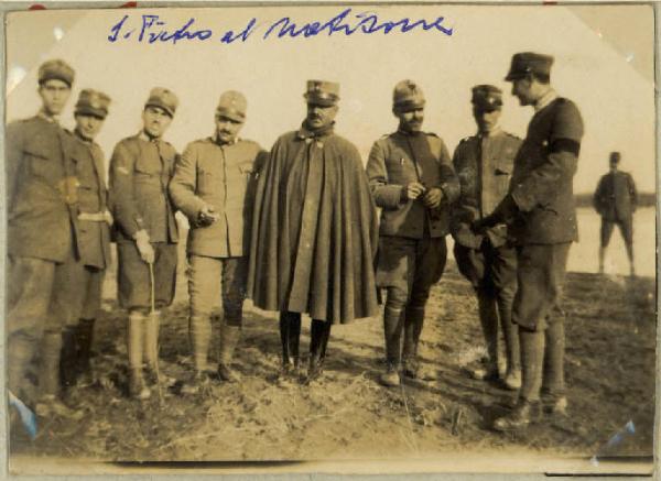 Prima guerra mondiale - Ritratto di gruppo maschile - Militari - Ufficiali di fanteria