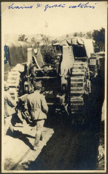 Prima guerra mondiale - Traino di grossi calibri