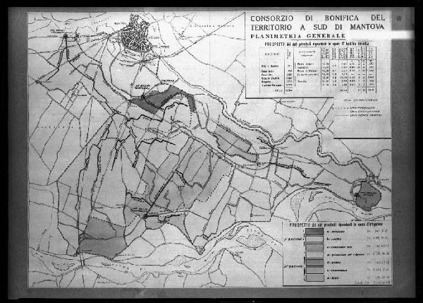 Mantova - Consorzio di bonifica del territorio a sud di Mantova - Planimetria generale