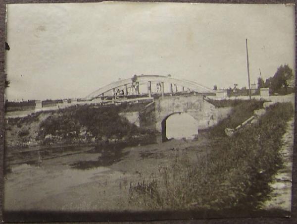 Moglia - Costruzione del Ponte Vallazza - Vecchio Ponte