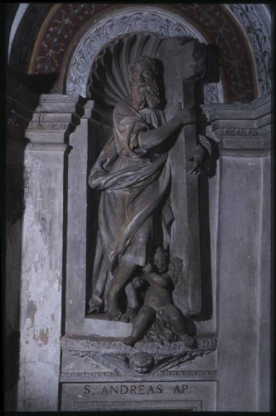 Scultura - S. Andrea Apostolo - Antonio Begarelli - S. Benedetto Po - Basilica di S. Benedetto in Polirone - Deambulatorio, parete interna