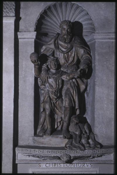 Scultura - S. Cristoforo - Antonio Begarelli - S. Benedetto Po - Basilica di S. Benedetto in Polirone - Navata destra