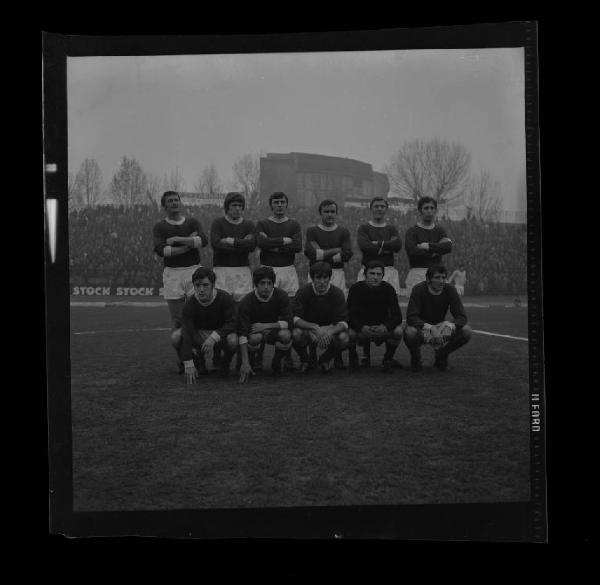 Ritratto di gruppo - Formazione Mantova 1969-1970 - Mantova - Stadio Danilo Martelli - Partita Mantova-Foggia