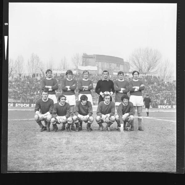 Ritratto di gruppo - Formazione Mantova 1970-1971 - Mantova - Stadio Danilo Martelli - Partita Mantova-Novara