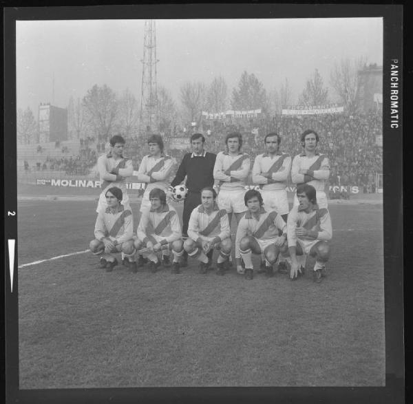 Ritratto di gruppo - Formazione Mantova 1971 - Mantova - Stadio Danilo Martelli - Partita Mantova-Sampdoria