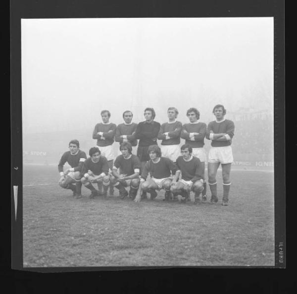 Ritratto di gruppo - Formazione Mantova 1972-1973 - Mantova - Stadio Danilo Martelli - Partita Mantova-Reggiana