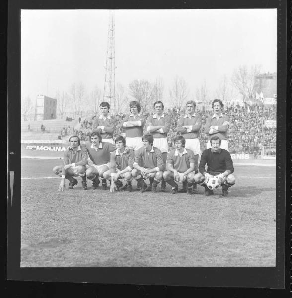 Ritratto di gruppo - Formazione Mantova 1972-1973 - Mantova - Stadio Danilo Martelli - Partita Mantova-Ascoli