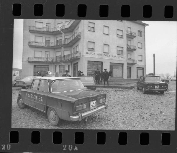 Mantova - Frassino - Banca Agricola Mantovana - Rapina - Inquirenti e Carabinieri