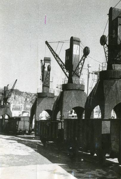 Genova - Sciopero lavoratori portuali - Porto - Galata - Gru ferme