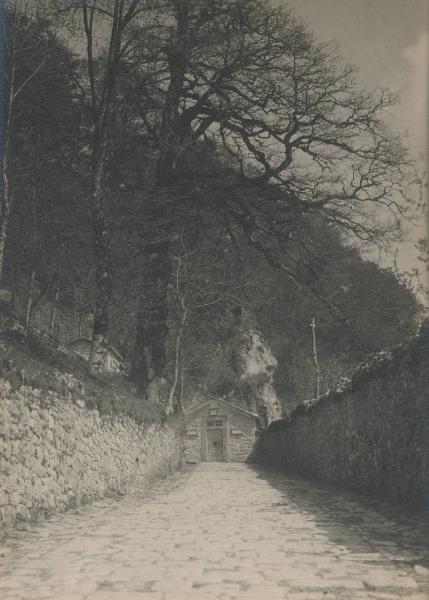 Paesaggio. Chiusi della Verna (già detta Chiusi in Casentino) - Santuario francescano - Cappella degli Uccelli