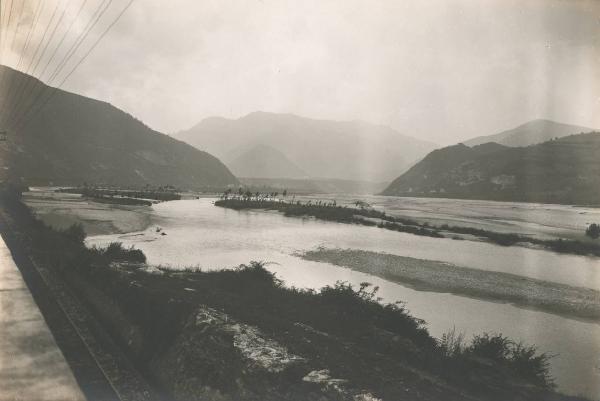 Paesaggio. Quero - Veduta del Piave