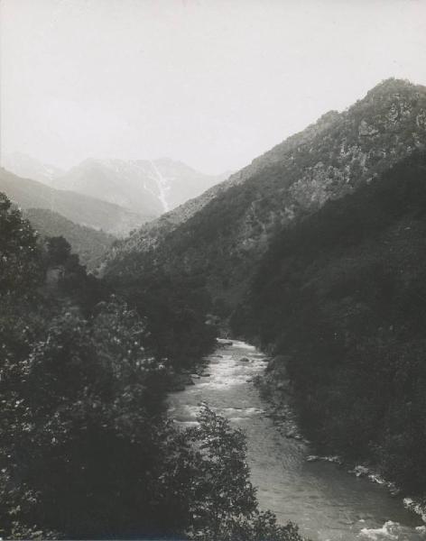 Paesaggio. Valle della Germanasca - Veduta